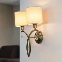 Licht-Erlebnisse Wandlampe in Messing Antik Natur | Gr.: onesize