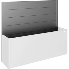Biohort Belvedere Sichtschutzelement 201 x 91 x 91 cm Silber