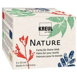 4 KREUL Nature Bastelfarben-Set farbsortiert