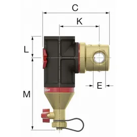 Flamco Clean Smart 1 Zoll Schlammabscheider mit Magnet