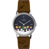 Timex Unisex Analog Handaufzug Armbanduhr x Peanuts “The Gang Singing Marlin