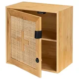 WENKO Medizinschrank Medikamentenschrank 30x30cm (Spar-Set, 2-St., Arzneimittelschrank) zwei Etagen braun