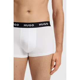 Hugo Boxershorts unifarben weiß L 3er Pack
