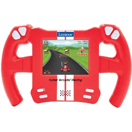 Lexibook Lexibook, Cyber Arcade Racing, Bewegungsgesteuerte Rennkonsole, 30 Renn-, Action- und Puzzlespiele, Steuerung durch Neigen, Rot, JL3150