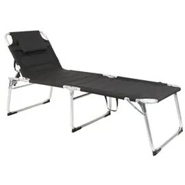 Lex Sonnenliege 200 x 70 x 45 cm Schwarz