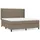 vidaXL Boxspringbett 180 x 200 cm Taupe