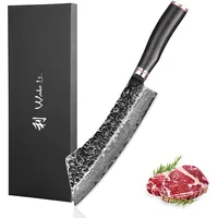 Wakoli EBO Damastmesser Schwarz/Silber