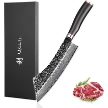 Wakoli EBO Damastmesser Schwarz/Silber