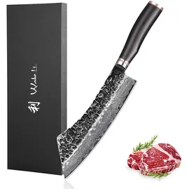 Wakoli EBO Damastmesser Schwarz/Silber