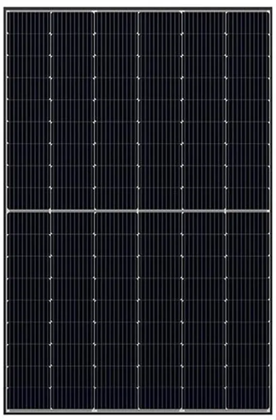Photovoltaik Glas-Glas Solarmodul ECO LINE N-TYPE HJT Glas-Glas Bifacial 430 Wp Luxor Solar, schwarzer Rahmen EVO2