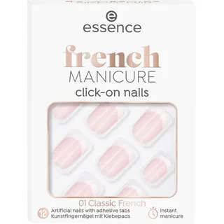Essence french Manicure click-on nails, Fingernägel, Nr. 01, Classic French