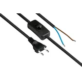 Alcasa Good Connections EURO-Netzkabel - 1.5 m - Euro-Stecker Typ C, Schwarz