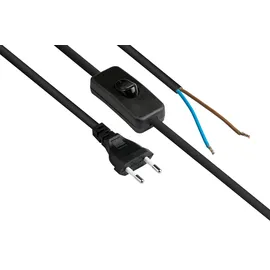Alcasa Good Connections EURO-Netzkabel - 1.5 m - Euro-Stecker Typ C, Schwarz