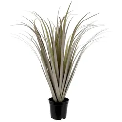 Kunstpflanze Grasbusch 63 cm Kunststoff Grün M (Medium)