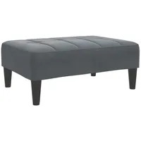 VidaXL Fußhocker Dunkelgrau 77x55x31 cm Samt