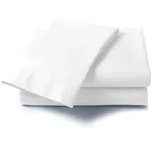schlafgut Bettlaken Baumwolle 220 x 260 cm weiß