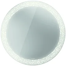 Duravit Happy D.2 Plus Spiegel mit integrierter Beleuchtung, Sensor-Version, 900x900x47mm, Weiß Matt, HP7481G00000000, Ausführung: Lichtfelddekor: organic