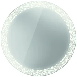 Duravit Happy D.2 Plus Spiegel mit integrierter Beleuchtung, Sensor-Version, 900x900x47mm, Weiß Matt, HP7481G00000000, Ausführung: Lichtfelddekor: organic