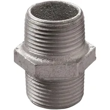 qpool24 Doppelnippel Nr. 280 Rohrverbinder 1/2" verzinkt