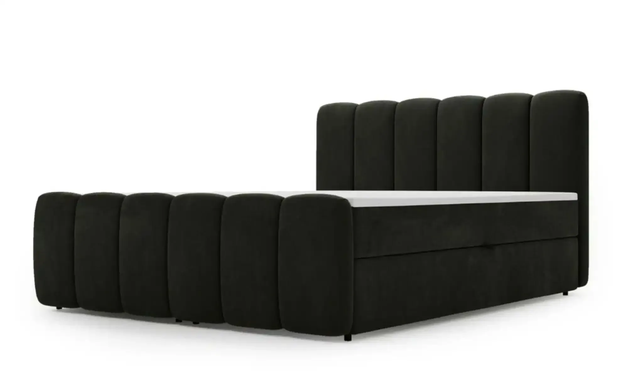 GrainGold Boxbett mit Stauraum Cloud Box , grau , Maße (cm): B: 183 H: 115