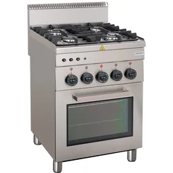 Gastro Gasherd Dexion Serie 66 - 60/60 mit Gasbackofen und Elektrogrill