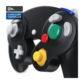 CSL Nintendo-Controller Gamepad schwarz GameCube / Wii