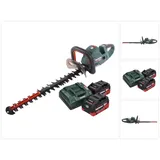 Metabo HS 18 LTX BL 55 Akku Heckenschere 18 V 50 cm Brushless + 2x Akku 5,5 Ah + Ladegerät