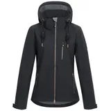 ankerglut Softshelljacke ankerglutfreude WMN mit abnehmbarer Kapuze schwarz 46 (L)