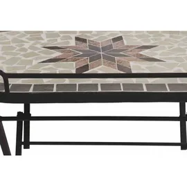 Siena Garden Stella Gartentisch 68 x 41 x 60 cm schwarz/bunt