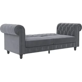 dorel home Schlafcouch Kunstleder 3-Sitzer Grau