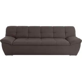 DOMO collection 3-Sitzer DOMO COLLECTION "Lagoa, moderne Sitzheftung, bequem und komfortabel", grau (stone), B:232cm H:76cm T:96cm, Sofas, frei im Raum stellbar, in großer Farbauswahl