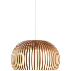 Secto Design Atto 5000 LED Pendelleuchte, walnuss