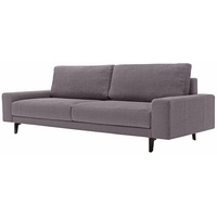 HÜLSTA sofa 3-Sitzer »hs.450«, Armlehne breit niedrig, Alugussfüße in umbragrau, Breite 220 cm braun