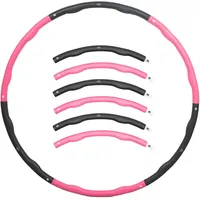 MATCHU - Hula Hoop Reifen Erwachsene und Kinder zum Abnehmen - Erhältlich in 1.2 KG/1.5 KG/2 KG - 100 cm - Ausgestattet mit Massagefunktion und komfortabler Schaumstoffeinlage (Rosa - 1.5 KG)