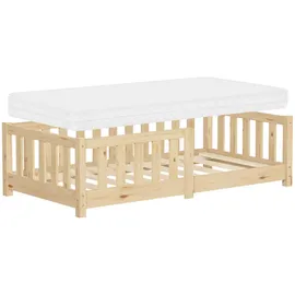 ML-Design Kinderbett 70 x 140 cm Kiefer naturbelassen