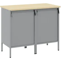 vidaXL Werkbank + Arbeitsbock, Isacco 100 x 55 x 85 cm workbench (8 drawers) cm, 100 cm)