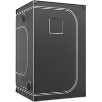 Mophorn 4x4 Growzelt, 48'' X 48'' X 80'', Hochreflektierendes 2000d Mylar Hydrokultur-zuchtzelt Mit Beobachtungsfenster, Werkzeugtasche Und Bodenwanne Für Zimmerpflanzen