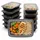 BigDean Meal Prep Boxen schwarz 0,8 l 10-teiliges Set