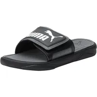 Puma Royalcat Comfort Slide Schwarz/Castlerock Weiß 49,5