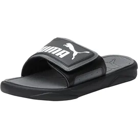 Puma Royalcat Comfort Slide Schwarz/Castlerock Weiß 49,5