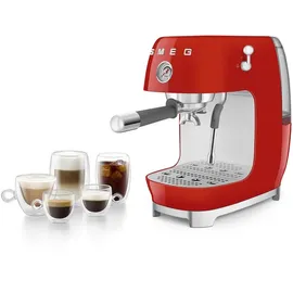 Smeg Siebträgermaschine ECF03RDEU Rot