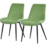 ML-Design Esszimmerstuhl Salbei Samt