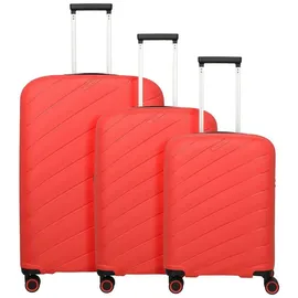 Travelite Burano Koffer-Set 3-tlg. lila/rot