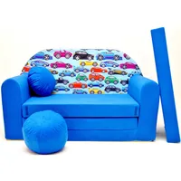 Welox Kindersofa Spielsofa Minicouch aus Schaum Kindersessel Kissen Matratze Farbwahl (C21)