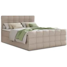 Sofnet Boxbett, (Beige (Inari 22), 140 x 200 cm) Schlafzimmer, Betten, Boxspringbetten