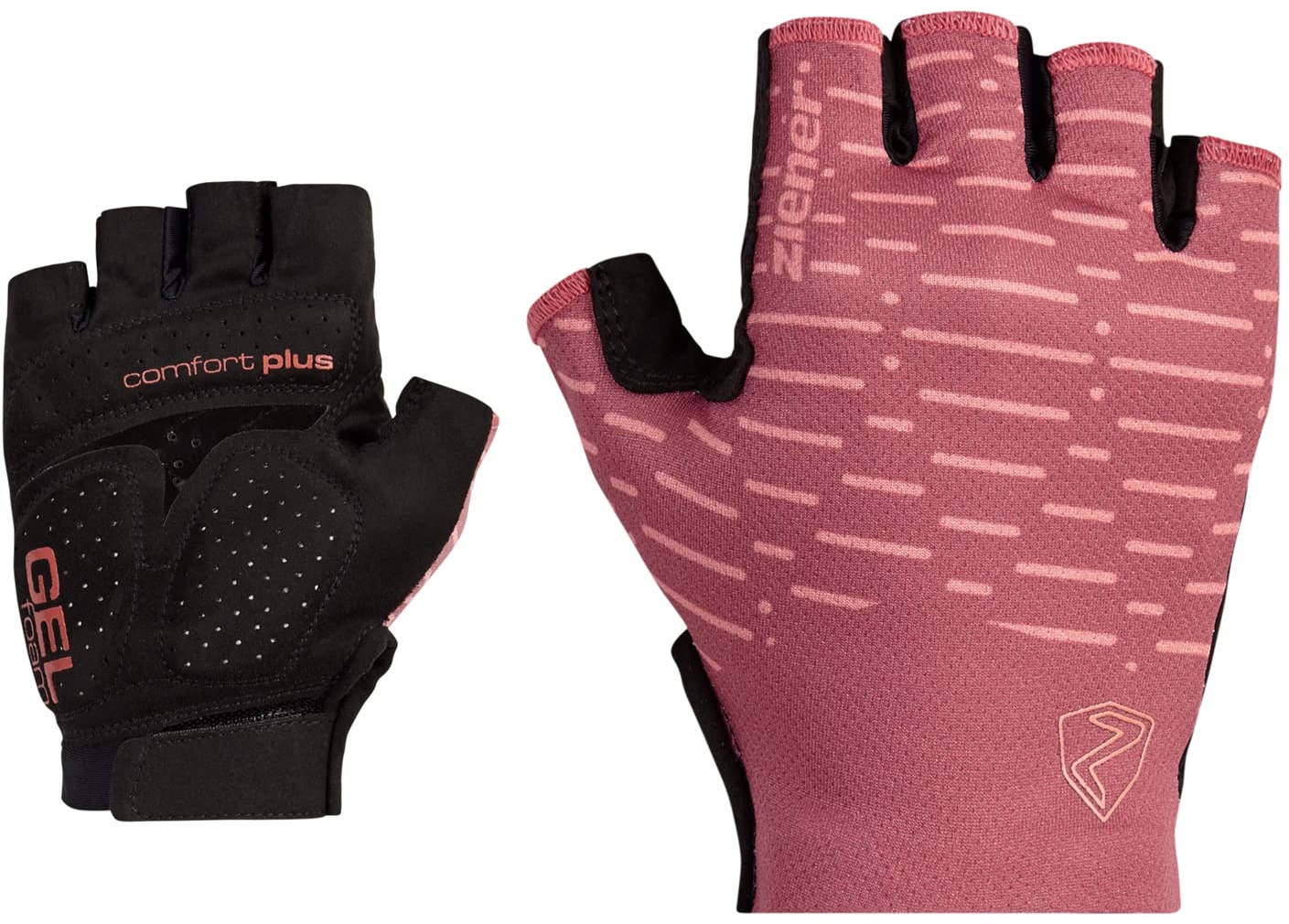 Ziener Damen Cammi Fahrrad/Mountainbike/Radsport-Handschuhe | Kurzfinger - atmungsaktiv,dämpfend, pink dust, 8