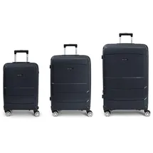 GABOL Midori Koffer-Set 3-tlg. blau/schwarz