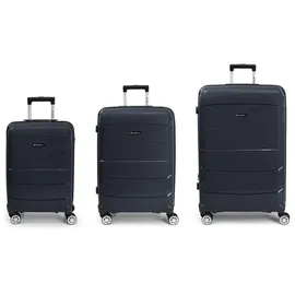 GABOL Midori Koffer-Set 3-tlg. blau/schwarz