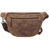 GREENBURRY Vintage Gürteltasche Leder 22 cm brown