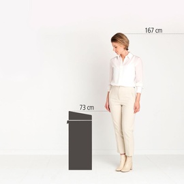 Brabantia Touch Bin New 40 l matt black steel